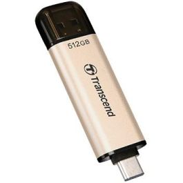 Transcend JetFlash 930C Memoria USB 512GB USB 3.2 Gen 1 (Tipo-A/C) Velocidad Lectura 420MB/s Escritura 400MB/s Oro