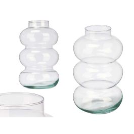 Jarrón de Cristal Burbuja 35 cm - Giftdecor - Vidrio Transparente Precio: 8.49999953. SKU: B1ET6ZAEDH