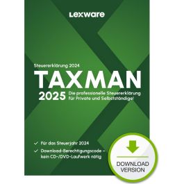 Lexware TAXMAN 2025 - 1 Dispositivo, hasta 5 Declaraciones de Impuestos - Descarga ESD Precio: 45.8900002. SKU: B18KS7ZALB