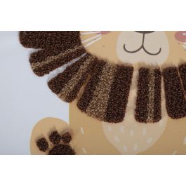 DKD Home Decor Cuadro Animal Selva Lienzo Poliester PS Verde Blanco Naranja 3 x 50 x 40 cm (3 Unidades)