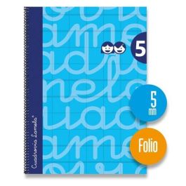 Lamela Bloc Tapa Forrada Fº 80H Cuadrovia 5 Mm Azul 5 unidades Precio: 27.89000027. SKU: B17CSNGCHP