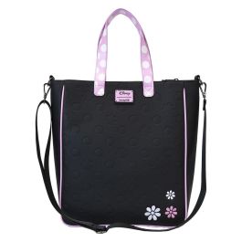 Loungefly Bolso Rock the Dots Minnie Disney Floral con Monedero de Piel Vegana Desmontable