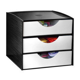 Cep Módulo Cajones Sobremesa Gris/Marrón Poliestireno para Snacks 185x186x175 mm