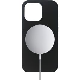 eSTUFF INFINITE ROME Funda Magnética de Silicona para iPhone 13 Pro - Negra - 81% Material Reciclado