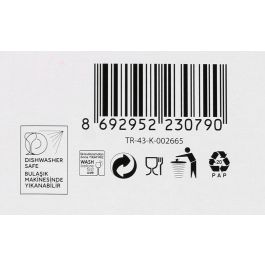 Lav Set 6 Vasos Altos 490cc Assos 14,8 cm Alto 8 cm Ancho (8 Cajas)