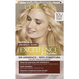 Tinte Permanente L'Oreal Make Up Excellence Rubio Claro Nº 10u-Lightest Blonde (5 Unidades)