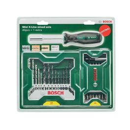 Bosch 2607017655 Juego de destornilladores con portapuntas Mini X-Lin de 41 piezas