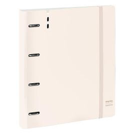 Safta Carpeblock de 4 Anillas, Grosor 35mm, PP Foam, Incluye Recambio, Rosa Claro, 27x32x4 cm