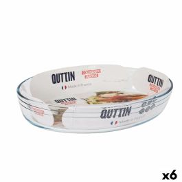 Fuente para Horno Quttin Transparente Vidrio Ovalado 3,4 L 35,1 x 24,1 x 6,5 cm (6 Unidades) Precio: 46.49999992. SKU: B18YFYSQ28