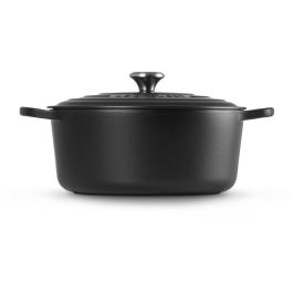 Le Creuset Bräter Signature redondo 30 cm negro