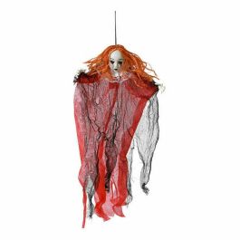 Niña Fantasma Colgante 53 cm con Pelo Naranja y Vestido Rojo y Negro - Decoración Halloween Precio: 3.50000002. SKU: B1JAJD3SCL
