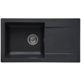 Stradour EINNA - 06 Fregadero de Cocina, 1 Tazón, Negro Paillette SMC, 78 x 43.5 cm, Vaciado Manual Precio: 109.59000008. SKU: B1JVPRPYEP