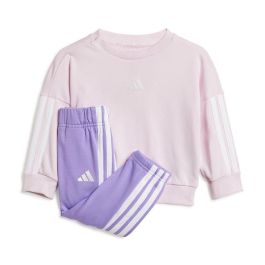 Conjunto Deportivo para Bebé Adidas 3 Bandas French Terry Jogger Rosa Precio: 33.4999995. SKU: B1CY5VN4N4