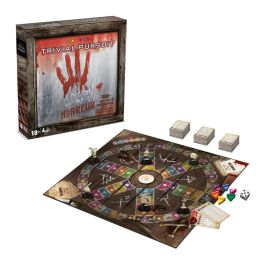 Winning Moves Trivial Pursuit Edición Horror. Juego de Mesa con 1800 preguntas y 6 categorías de terror. Incluye 6 peones de coleccionista.