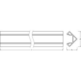 [LVE-4058075279308] Ledvance Perfíl Medio Tiras LED -PM06/E/18X18/12/1 1M