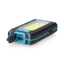 Linterna led cob 8w 500lm profesional. recargable con usb. con gancho + iman funcion power bank. incluye cable de carga. koma tools