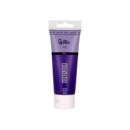 Liderpapel Pintura Acrílica Tubo Plástico 120 ml Color Púrpura