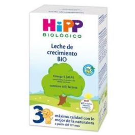 HIPP Leche 3 Crecimiento Ecológica 500g Bebés desde 12 Meses con Omega 3, Vitaminas y Minerales Precio: 16.5. SKU: B1BAKJXNCM