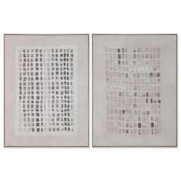 DKD Home Decor Cuadro Scandi Beige y Blanco de Yute y PS 4 x 120 x 90 cm (2 Unidades) Precio: 194.50000042. SKU: B1JG8JCN4Y