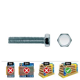 Celo Tornillo métrica hexagonal DIN/ref 933 Ø8x45mm zincado - Caja 100 unid. Precio: 22.49999961. SKU: S7904547