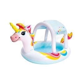 Piscina hinchable unicornio con ducha y techo (capacidad 130 litros) (+ 2 años) 254x132x109 cm Precio: 39.49999988. SKU: S2416467