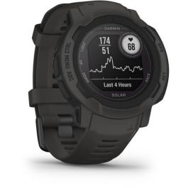 Garmin Instinct 2 Solar 45mm Negro, Reloj GPS Inteligente Multideporte con Monitor de Frecuencia Cardíaca y Oxígeno en Sangre