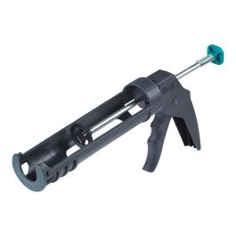 Wolfcraft Pistola selladora Mg 100 para silicona y fibra acrílica, metal/PVC, uso profesional/doméstico