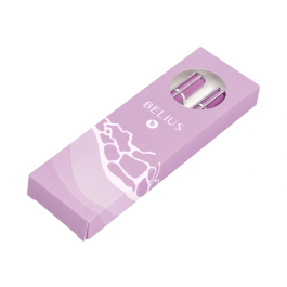 Belius Endless Summer Juego Bolígrafo y Roller Aluminio Morado y Plateado Tinta Azul Caja Diseño