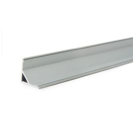 Perfíl Aluminio para Tira LED Instalación Esquinas - Difusor Opal x 2M