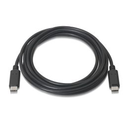 AISENS - CABLE USB 2.0 3A, TIPO USB-C/M-USB-C/M, NEGRO, 3.0M