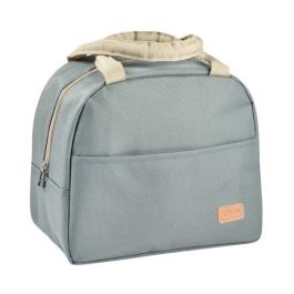 Beaba Portameriendas Isotérmico Verde Salvia | Lonchera Térmica para Comida y Biberones, Mantiene Caliente/Fría, Asas y Bolsillo Amplio