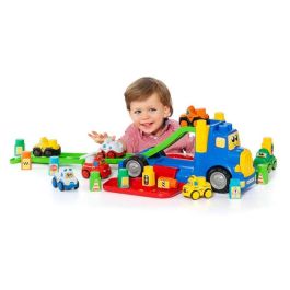 Camion portacoches 82 cm incluye 1 coche mas 10 blocks