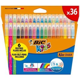 Rotulador Fibra Bic Kids Ultra Lavable Caja De 36 Precio: 19.59000043. SKU: B1FSH55HNC