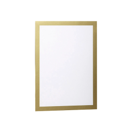 Durable Marco porta anuncios magnético adhesivo DIN A4 oro pack de 2 unidades