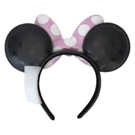 Loungefly Diadema orejas Minnie Disney Floral Rock the Dots de Piel Vegana con Purpurina y Bordados