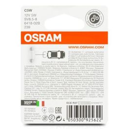 Osram 6418-02B C5W 12V 5W Bombilla para Matrícula, Posición e Interior