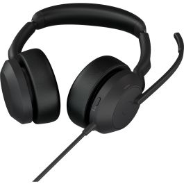 Jabra Evolve2 50 Auriculares USB-A UC Stereo Inalámbricos/Alámbricos Diadema con Cancelación de Ruido Negro