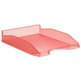 Archivo 2000 Bandeja Apilable en 3 Posiciones, Fondo Liso, Formato A4 y Folio, 345x255x60 mm, Rojo Translúcido Precio: 1.79000019. SKU: B16BJ926FK