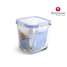 Borgonovo Tarro Hermetico Cuadrado Superblock 11x12 cm con Tapa (6 Unidades) Precio: 35.50000003. SKU: B1E3BZGBY6