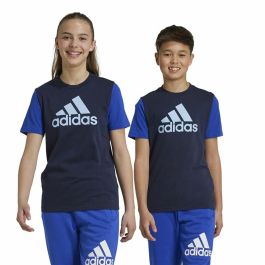 Camiseta de Manga Corta Niño Adidas Essentials Azul