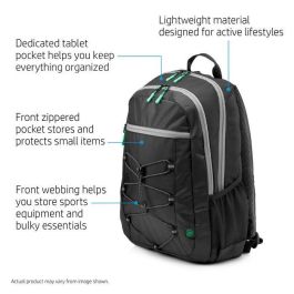 HP 39.62 cm (15.6") Active Backpack (Black/Mint Green) HP 39.62 cm (15.6") Active Backpack (Black/Mint Green)