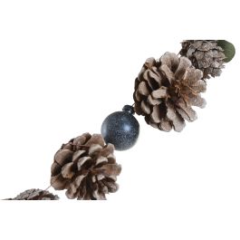 DKD Home Decor Guirnalda Navidad Fantasía Natural Blanco 7 x 150 x 7 cm (2 Unidades)