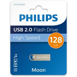Philips Memoria USB 2.0 128GB Moon Vintage Silver Plata