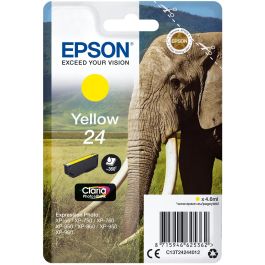 Epson C13T24244012 Cartucho de tinta 24 Amarillo Tinta a base de pigmentos Rendimiento Estándar 4,6 ml 360 páginas Precio: 37.79000005. SKU: B18KA6JRVZ