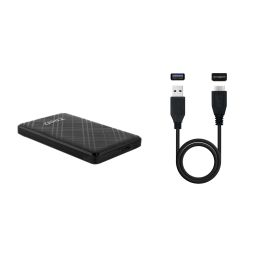 TOOQ TQE-2500B Caja Externa para Disco Duro y SSD 2.5" SATA USB 3.1 Negra