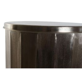 DKD Home Decor Mesita Auxiliar Moderna Dorada Metal Set de 2 Piezas 42 x 52 x 42 cm