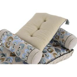 Sillon DKD Home Decor Azul Beige 55 x 18 x 90 cm Set de 4 Sillon DKD Home Decor Azul Beige 55 x 18 x 90 cm Set de 4