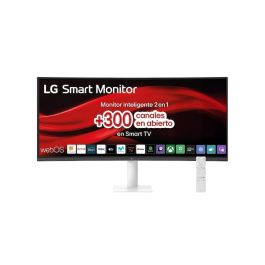 LG 34U601SA-W.AEU Monitor Curvo 34" UltraWide Smart TV, Pantalla WQHD (3440 x 1440), 100Hz, VA, webOS 24, HDR10, Altavoces, para Productividad y Streaming Precio: 407.68999964. SKU: B1JMQ253X3