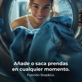 Lavadora Cecotec 10950 Autodose Inverter 3D Titanium A 1400 rpm 10 kg