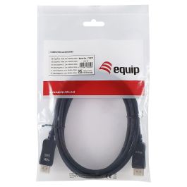 EQUIP Cable DisplayPort 2.1 119272, 2 metros, 16K/60Hz, 40Gbps, HDCP, HDR, DisplayPort Macho a Macho